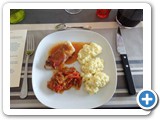 Roule de Cabillaud au jambon de pays et son risotto