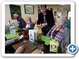 Val Heath organising the raffle