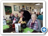 Val Heath organising the raffle