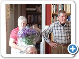 A thank you gift of  flowers for Liz and Dave