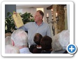 Bill Oliphant, Secretary General of the RNA
 with a 20th Anniversary greeting from the RNA