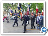 Ken Napier and John Mills-Baker on parade, Bergerac